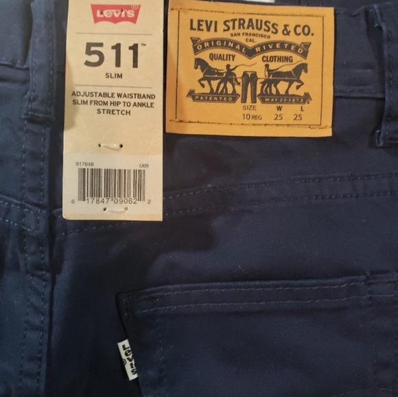 NWT Boy's Levi's 511 Slim Pants - Picture 4 of 6